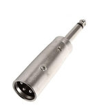 Adaptador Plug 6.3 mm Mono a  Plug Cannon (XLR3)