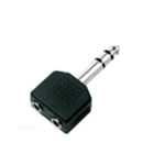 Adaptador "Y" Plug 6.3 mm Estéreo a 2 Jack 3.5 mm Estéreo