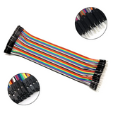 Juego de 10 Cables Jumpers Hembra-Hembra 20 cm Varios Colores