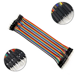 Juego de 10 Cables Jumpers Macho-Macho 20 cm Varios Colores