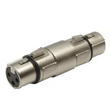 Adaptador Plug Cannon (XLR3) a Plug Cannon (XLR3)