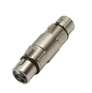 Adaptador Plug Cannon (XLR3) a Plug Cannon (XLR3)