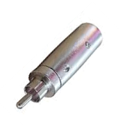 Adaptador Plug RCA a Plug Cannon (XLR3)
