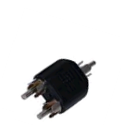 Adaptador "Y" Plug RCA a 2 Plug RCA