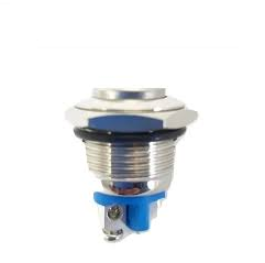 Switch Push 6A 125V 1 Polo, 1 Tiro Momentáneo (NA) Redondo Metálico