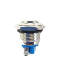 Switch Push 6A 125V 1 Polo, 1 Tiro Momentáneo (NA) Redondo Metálico
