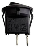 Switch Balancín 10A/125V 6A/250V 1 Polo, 1 Tiro, 2 Posiciones Enclave (ON-OFF) Redondo Negro SWY-105C