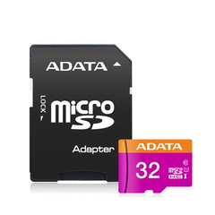 Memoria MicroSD 32 GB Adata  AUSDX64GUICL10 con Adaptador Clase 10