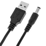 Cable de Alimentación 1 m Plug USB-A a Plug Invertido 5.1 mm x 2.1 mm