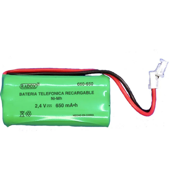 Batería Recargable Telefónica 2.4 V 650 mA NiCd 660-650