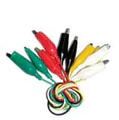 Juego de 5 Pinza Caimán de 2.7 cm con Cable 37 cm Chico