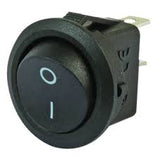 Switch Balancín 10A/125V 6A/250V 1 Polo, 1 Tiro, 2 Posiciones Enclave (ON-OFF) Redondo Negro SWY-105C
