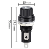 Porta Fusible Tipo Europeo 1 Polo para Chasis Enroscable