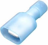 Terminal Eléctrica Faston Macho 1/4" para Cable 16-14 AWG con Forro Aislada