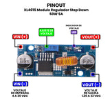 Módulo de Voltaje Ajustable CD-CD Boost Step Down XL4015 5A