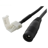 Conector de Alimentación para Tira de LEDs 3528 2 Terminal 8 mm con Jack Invertido 5.1 mm