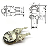 Potenciómetro Preset Mini de Carbón 1 W sin Switch Vertical