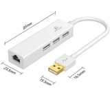 Hub 3 Puertos con Entrada Rj45