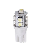 Foco Automotriz Pellizco T10 12 V de 10 LEDs 3528 Blanco Frío