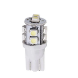 Foco Automotriz Pellizco T10 12 V de 10 LEDs 3528 Blanco Frío