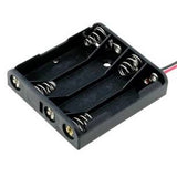 Porta Baterías para 4 Pilas AA con Cable