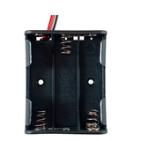 Porta Baterías para 3 Pilas AA con Cable