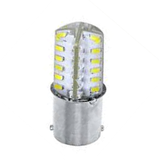 Foco Automotriz Bayoneta 1157 1 Filamentos 12 V de 48 LEDs 3014 Fijo Patas Parejas Blanco Frío
