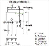 Transistor 2SB1202 Media Potencia