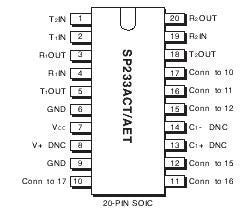 Max233cpp Circuit SP233ACP = MAX233 circuito integrado semiconductores venta de ...