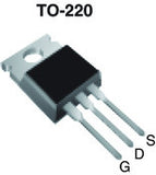 Transistor IRF9520PBF Mosfet TO220 CH-P 100 V 6.8 A