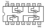 74LS132 TTL Cuatro Compuertas NAND con 2 Entradas Positivas Schmitt Trigger