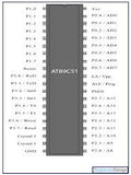 AT89C51-24P CMOS 	Microcontrolador 8 Bits, Flash de Alto Rendimiento
