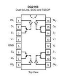 DG211BDJ CMOS Quad Analog Switch