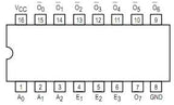 74LS138 TTL Decodificador y Demultiplexor 3 A 8 Líneas