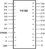 74LS150N TTL Multiplexor de 16 Entradas