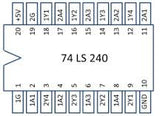 74LS240 TTL Ocho Buffers de 3 Estados