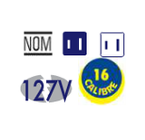 Extensión Eléctrica 2 m Calibre 2X16 AWG Surtek 136140