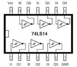 74LS14D TTL Seis Inversores Schmitt-trigger