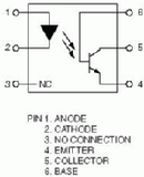 Optoacoplador 4N36 Salida Transistor