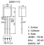 Transistor 2SD1111 Pequeña Señal