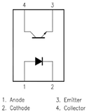 Optoacoplador PC817 Alta Densidad Salida Transistor NPN