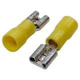 Terminal Eléctrica Faston Hembra 3/8"  para Cable 12-10 AWG con Forro