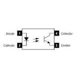 Optoacoplador EL817 Salida Transistor