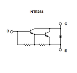 NTE254 Amplificador de Potencia Darlington