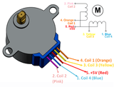 Módulo Controlador de Motor a Pasos con Motor (ULN2003+28BYJ-48)