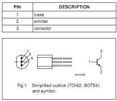 Bf494 Transistor BF494 Pequeña Señal nte229 semiconductor refacciones ...