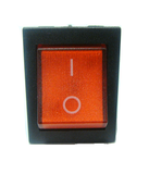 Switch Balancín 16A/125V 8A/250V 2 Polos, 1 Tiros, 2 Posiciones Enclave (ON-OFF) Rectangular Iluminado