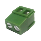 Terminal Block 2 Tornillos 1 cm x 1.68 cm x 0.89 cm  Verde Grande