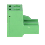 Terminal Block 2 Tornillos 1.1 cm x 1.5 cm x 1.7 cm Verde con Contraparte