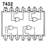 74LS32 TTL Cuatro Compuertas OR Positiva de 2 Entradas Cada Una